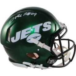 Darrelle Revis Autographed New York Jets Authentic Helmet Beckett 56477
