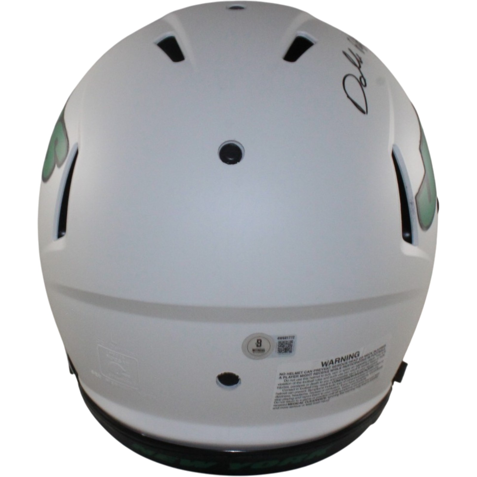 Darrelle Revis Autographed New York Jets Authentic Lunar Helmet Beckett 56469 3 Darrelle Revis Autographed New York Jets Authentic Lunar Helmet Beckett 56469