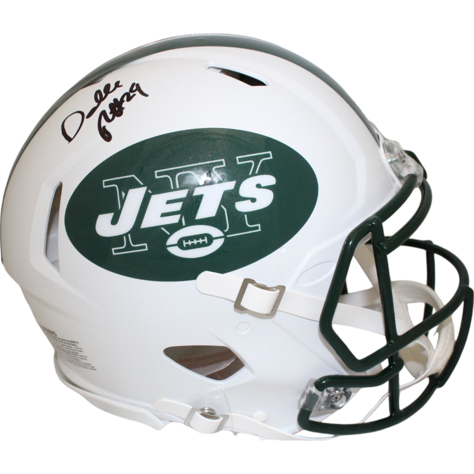 Darrelle Revis Autographed New York Jets Authentic TB Helmet Beckett 51140
