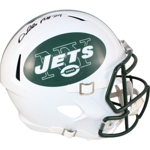 Darrelle Revis Autographed New York Jets F/S TB Helmet Beckett Witness 51299