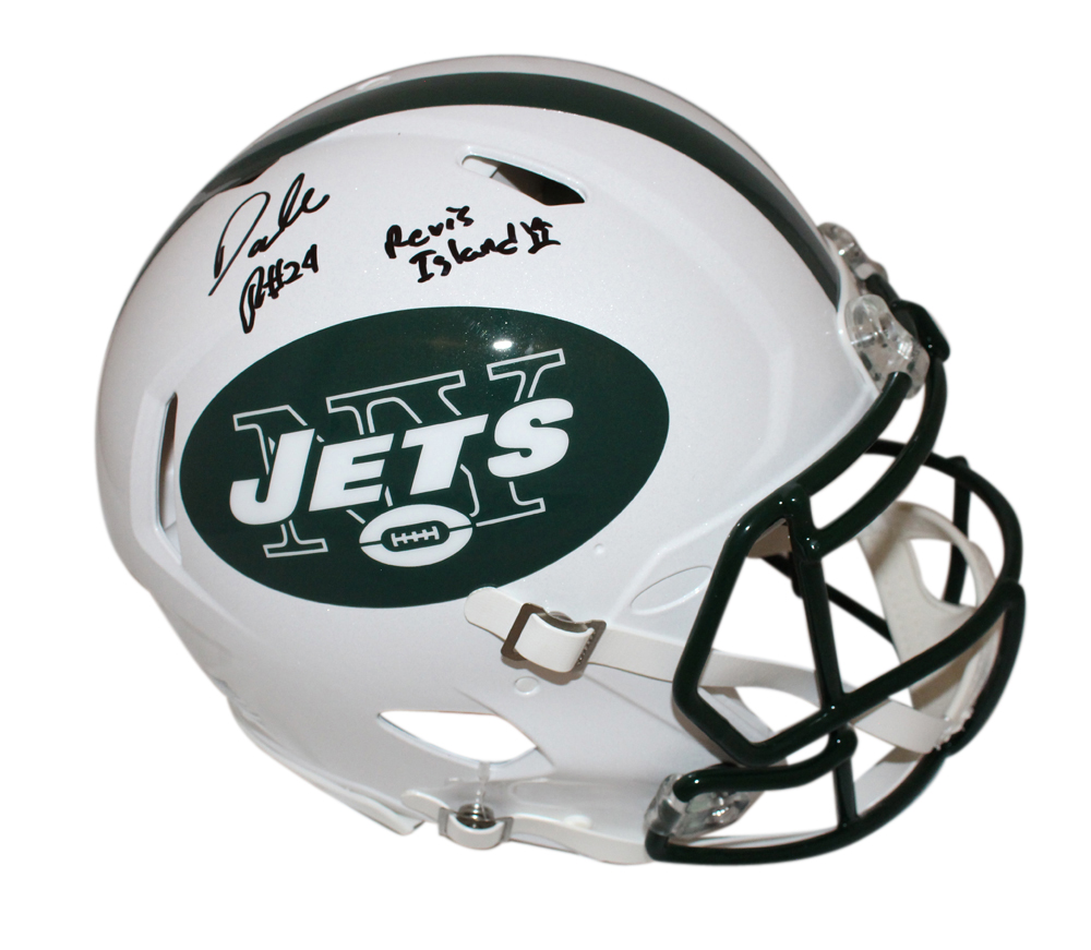 Darelle Revis Autographed New York Jets Authentic TB Helmet BAS