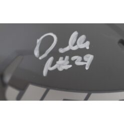 Darrelle Revis Autographed New York Jets Slate Mini Helmet Beckett 48126