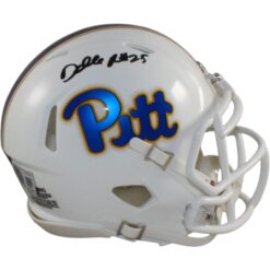 Darrelle Revis Autographed Pittsburgh Panthers Mini Helmet Beckett Witness 58223