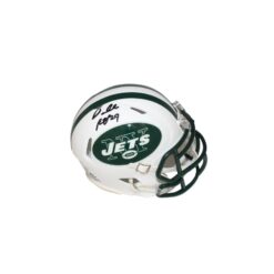 Darrell Revis Autographed/Signed New York Jets TB Mini Helmet Beckett 
