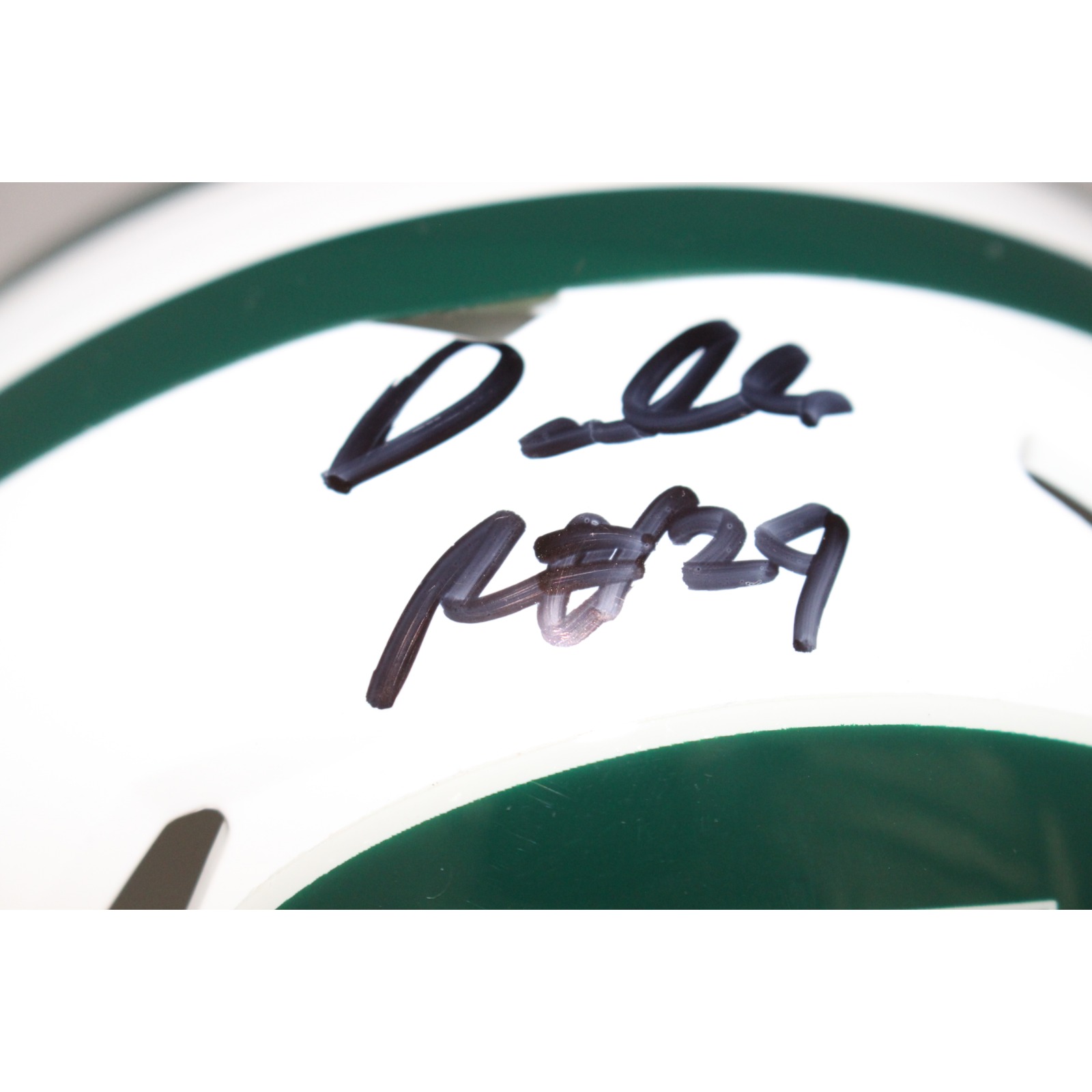 Darrell Revis Autographed/Signed New York Jets TB Mini Helmet Beckett
