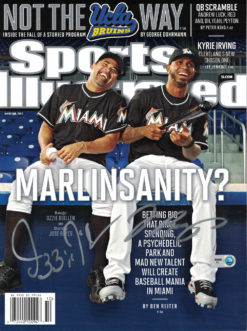 Ozzie Guillen & Jose Reyes Signed Miami Marlins Sports Illustrated MLB 24413