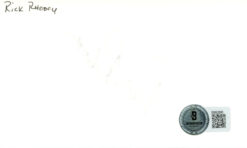 Rick Rhoden Autographed/Signed Pittsburgh Pirates Index Card BAS 45284
