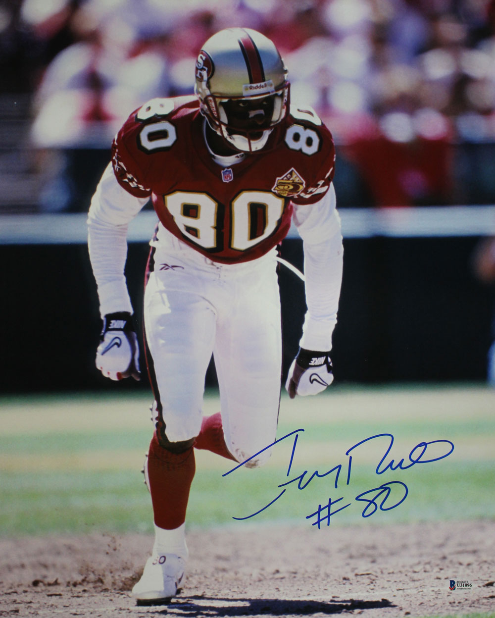 Jerry Rice Autographed/Signed San Francisco 49ers 16x20 Photo BAS 29217