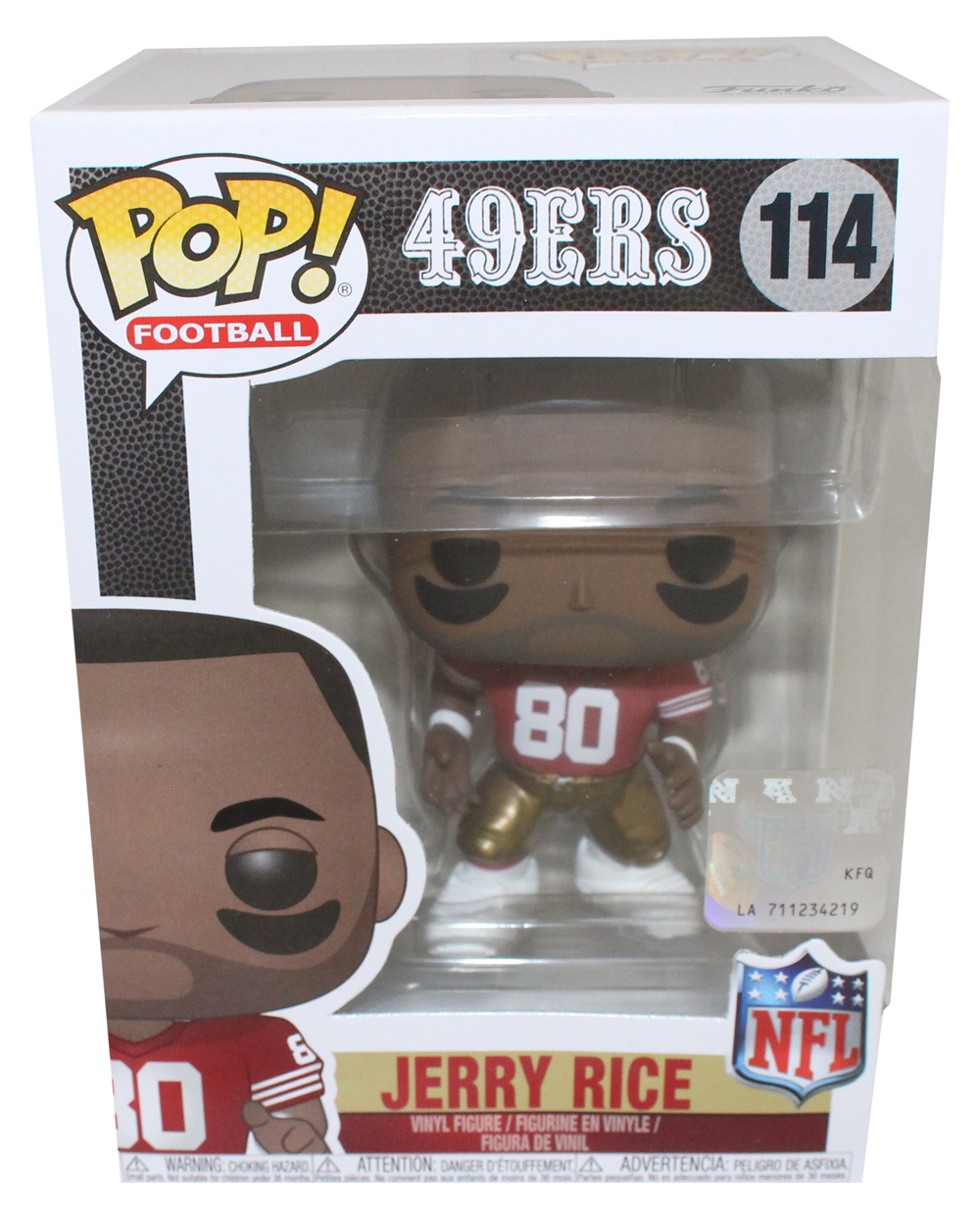 Jerry Rice San Francisco 49ers Funko Pop! #114 w/ Soft Protector