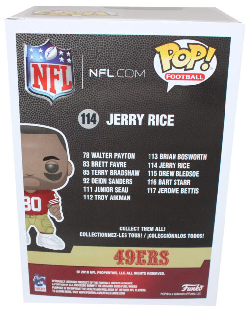 Jerry Rice San Francisco 49ers Funko Pop! #114 w/ Soft Protector
