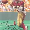 Jerry Rice Autographed/Signed San Francisco 49ers Goal Line Art Card Black BAS 27075