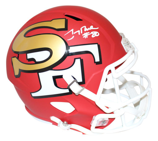 Jerry Rice Autographed/Signed San Francisco 49ers AMP Replica Helmet BAS 26117