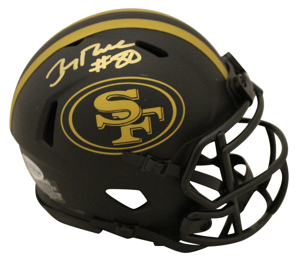 Jerry Rice Autographed San Francisco 49ers Eclipse Mini Helmet BAS 26926