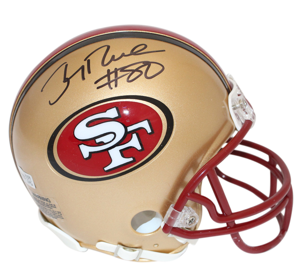Jerry Rice Autographed San Francisco 49ers 96-08 VSR4 Mini Helmet FAN