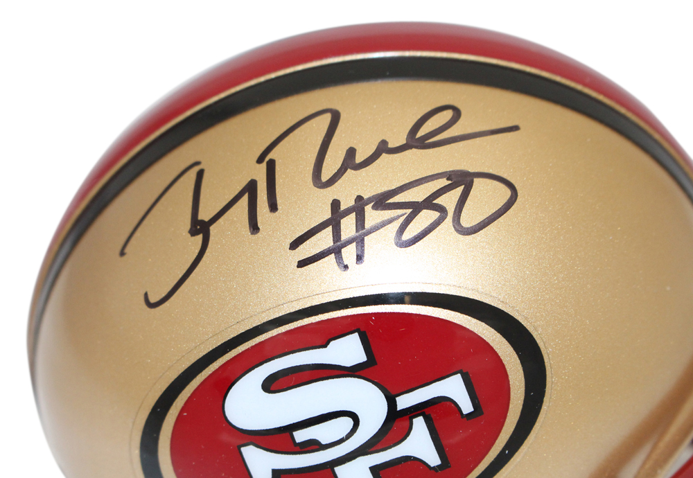 Jerry Rice Autographed San Francisco 49ers 96-08 VSR4 Mini Helmet FAN