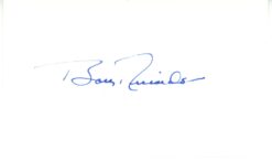 Bobby Richardson Autographed/Signed New York Yankees Index Card Beckett 56533