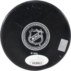 Stephane Richer Autographed Montreal Canadians Logo Puck 86 Cup JSA 53973