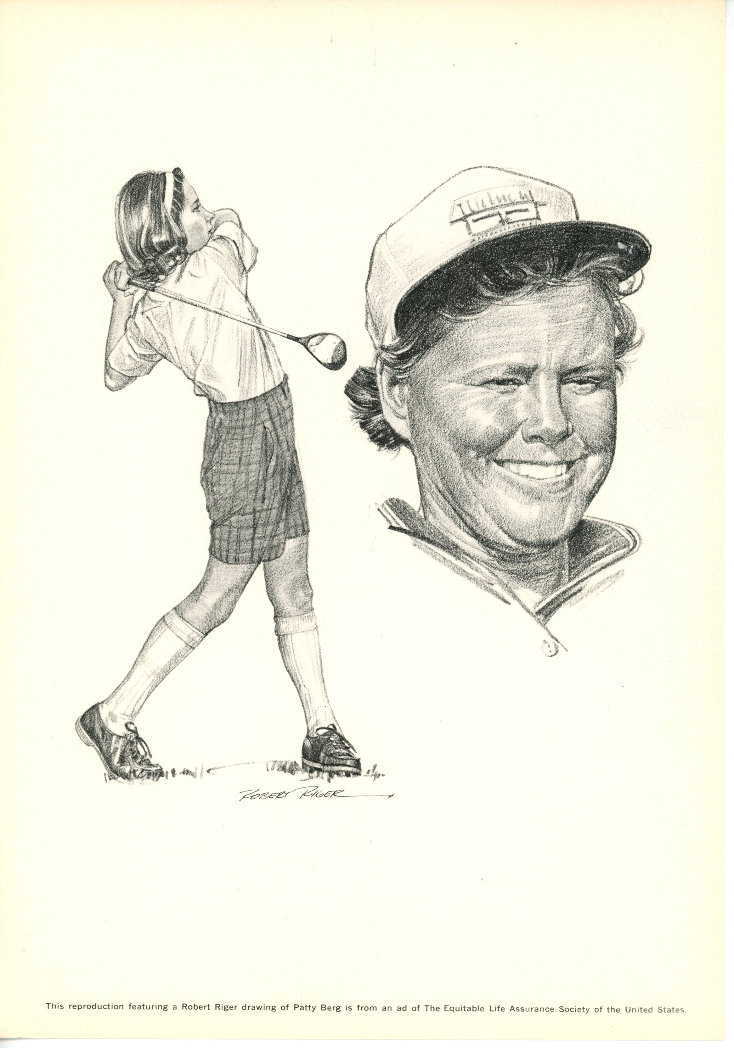 Hagen, Berg, Boros, Demarat Lot of 4 Golf Robert Riger Drawings 55922