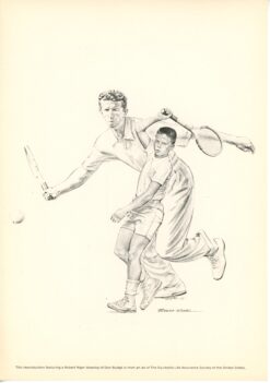 Kramer, Budge, Gibson, Trabert Lot of 4 Tennis Robert Riger Drawings 55920