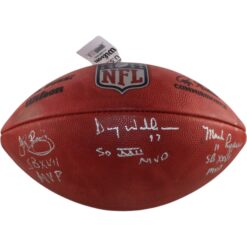 John Riggins Mark Rypien Doug Williams Signed Washington Redskins Official Football AS IS Beckett 35611