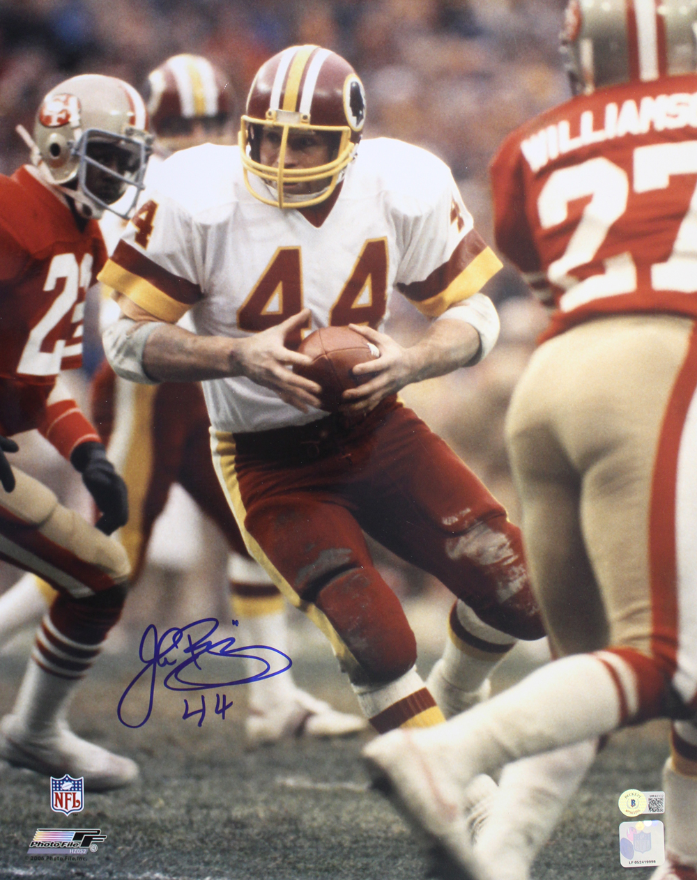 John Riggins Autographed Washington Redskins 16x20 Photo Beckett