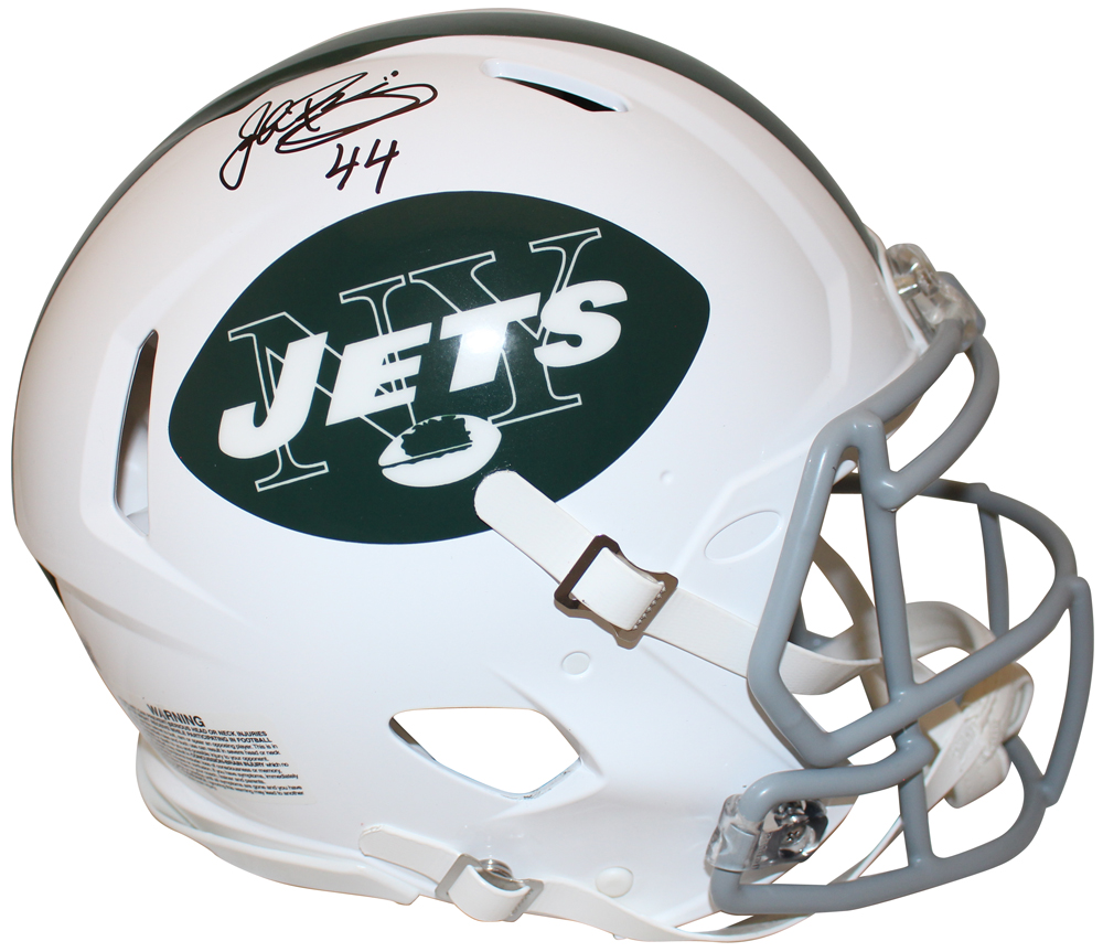 John Riggins Signed New York Jets Authentic 1965-77 Speed Helmet Beckett