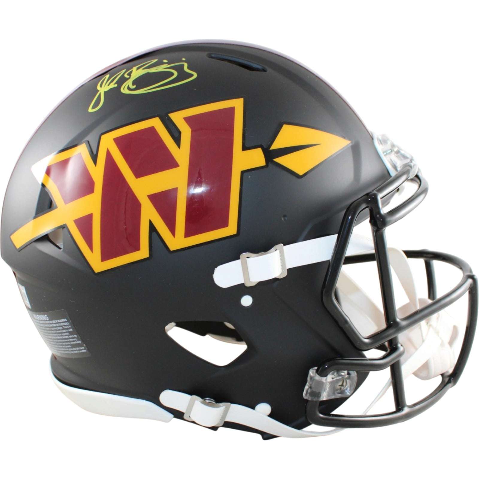 John Riggins Autographed Washington Commanders Pro Helmet Beckett Witness 58660