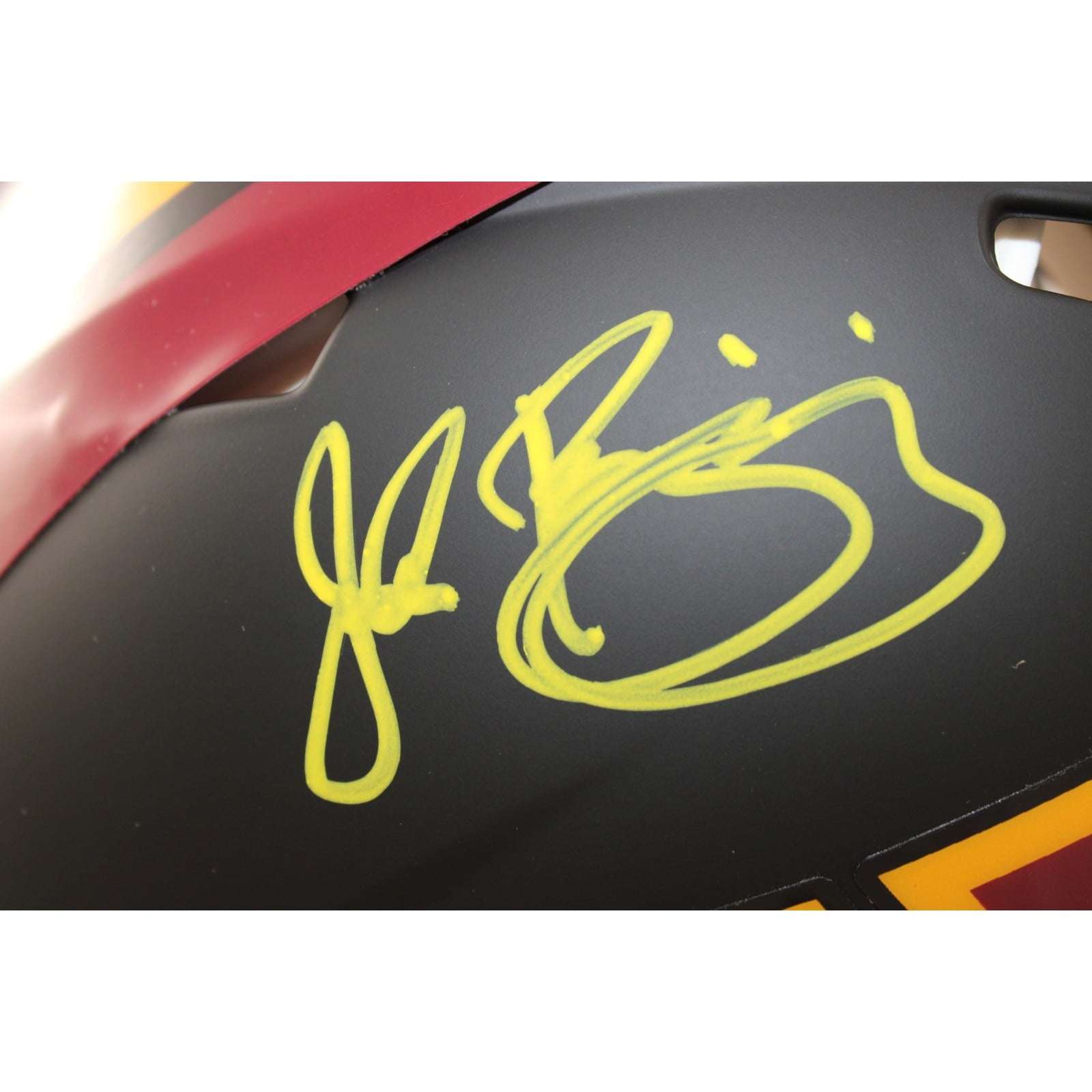 John Riggins Autographed Washington Commanders Pro Helmet Beckett Witness 58660