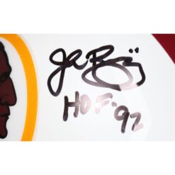 John Riggins Signed Washington Redskins Pro Flt White Helmet BAS