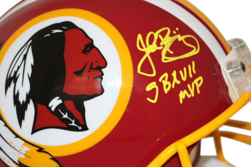 John Riggins Autographed Washington Redskins Authentic Helmet MVP JSA 25574