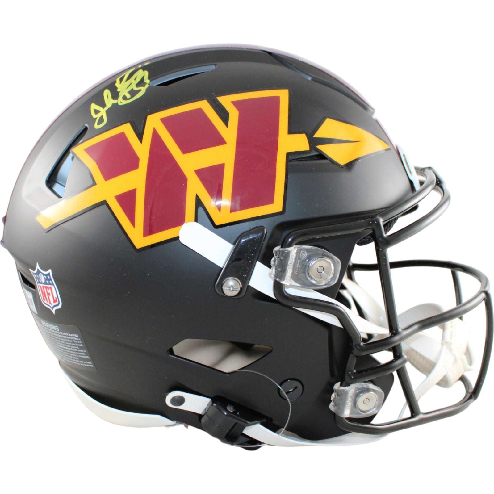 John Riggins Autographed Washington Commanders Speedflex Helmet Beckett W 58671