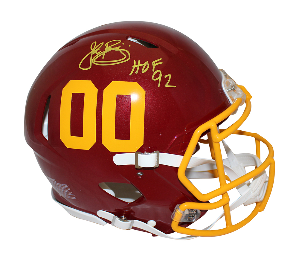John Riggins Signed Washington Football Team Authentic Speed Helmet JSA