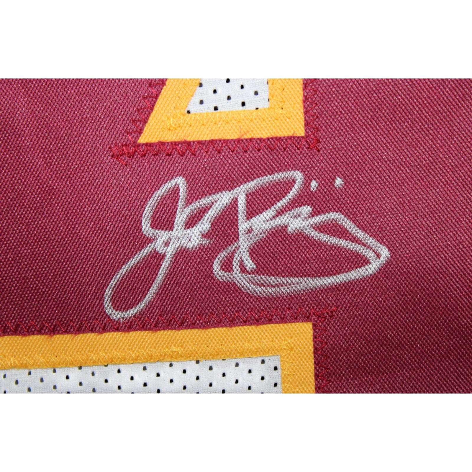 John Riggins Autographed Washington Redskins Jersey White Beckett Witness 58654