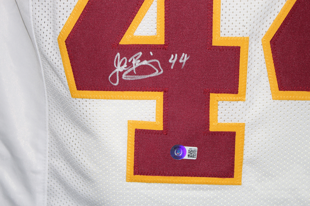 John Riggins Autographed/Signed Pro Style White XL Jersey Beckett