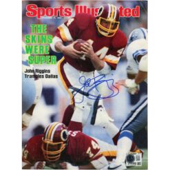 John Riggins Signed Washington Redskins SI magazine 1983 Beckett Witness 51697