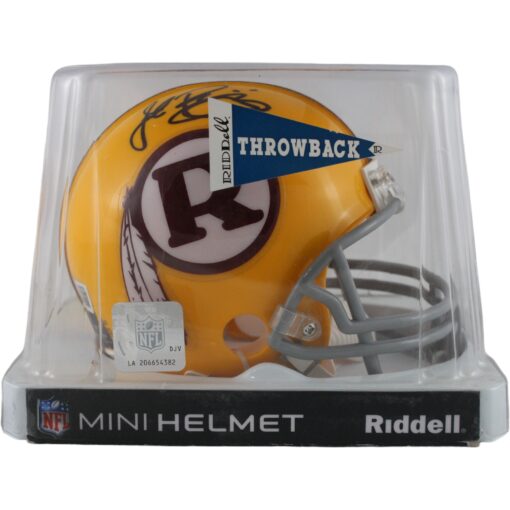 John Riggins Autographed Washington Redskins TB VSR4 Mini Helmet Beckett 49747