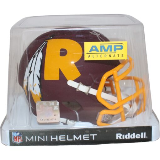 John Riggins Signed Washington AMP Mini Helmet Beckett