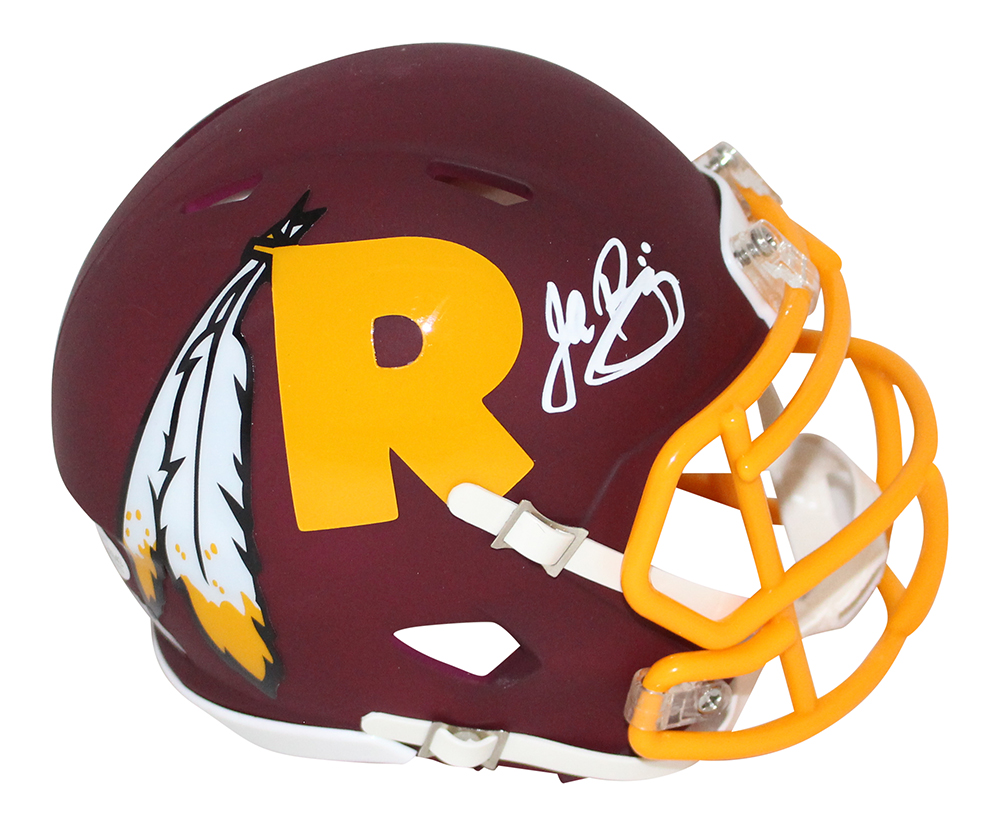 John Riggins Autographed Washington Redskins AMP Mini Helmet BAS 31411