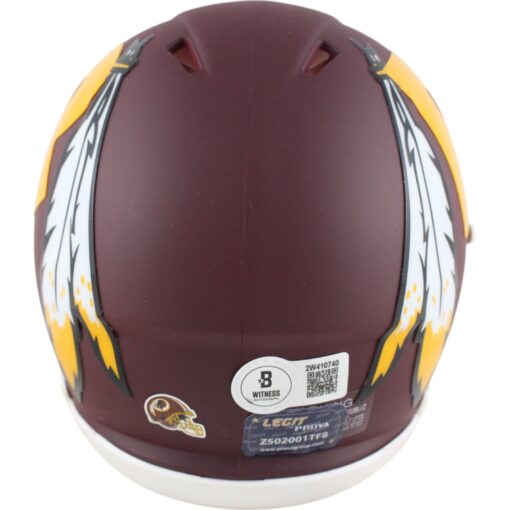 John Riggins Autographed Washington Redskins AMP Mini Helmet Beckett 49760