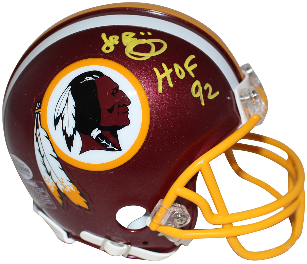 John Riggins Autographed Washington Redskins VSR4 Mini Helmet HOF JSA