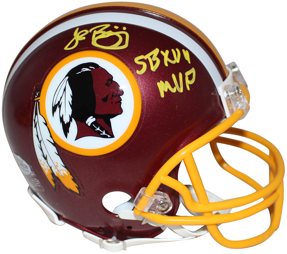 John Riggins Signed Washington Redskins VSR4 Mini Helmet SB MVP JSA
