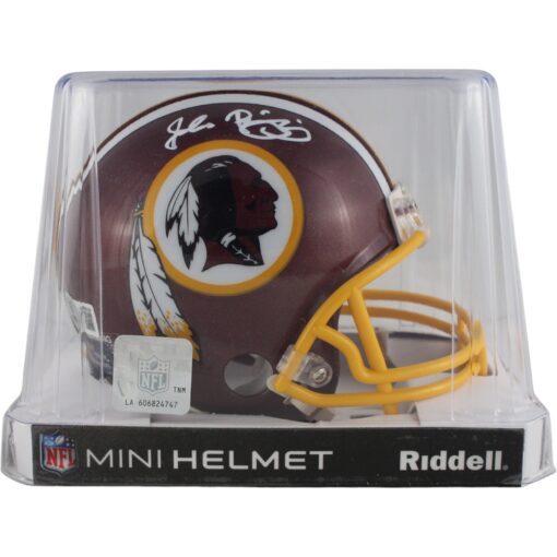 John Riggins Autographed Washington Redskins TB VSR4 Mini Helmet Beckett 49755