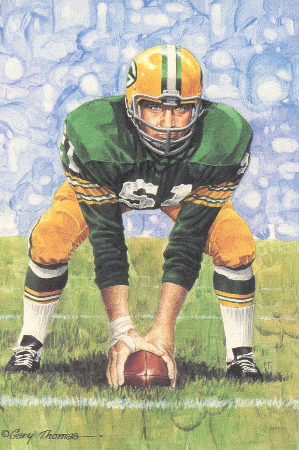 Jim Ringo Green Bay Packers Goal Line Art Card Series 2 No. 56 /5000 58145