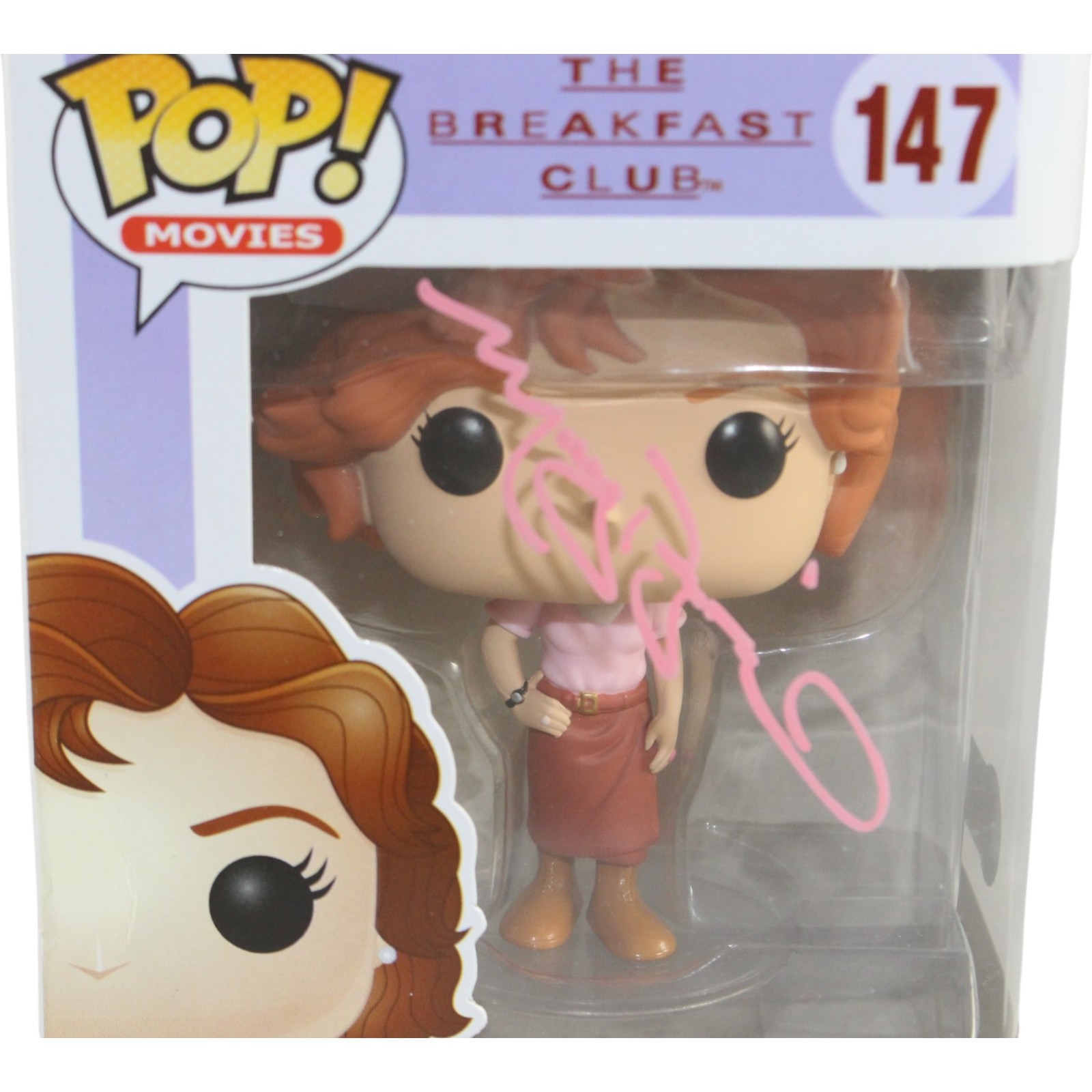 Molly Ringwald Autographed/Signed Breakfast Club Funko Pop! #147 Beckett 56563 2 Molly Ringwald Autographed/Signed Breakfast Club Funko Pop! #147 Beckett 56563