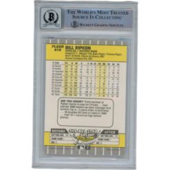 Billy Ripken Autographed 1989 Fleer 616 Trading Card 10 Grade Beckett 49383