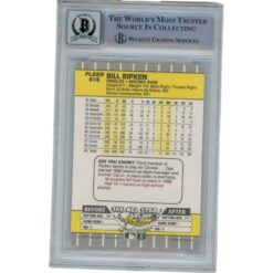 Billy Ripken Autographed 1989 Fleer 616 Trading Card 10 Grade Beckett 49329