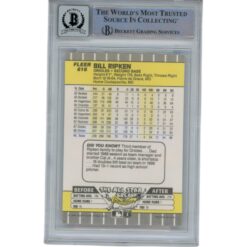 Billy Ripken Autographed 1989 Fleer 616 Trading Card 10 Grade Beckett 49341