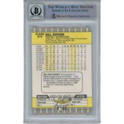 Billy Ripken Autographed 1989 Fleer 616 Trading Card 10 Grade Beckett 49371