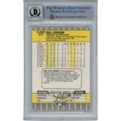 Billy Ripken Autographed 1989 Fleer 616 Trading Card 10 Grade Beckett 49377
