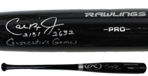 Cal Ripken Jr Signed Baltimore Orioles Rawlings Black Bat 2131/2632 JSA 11894